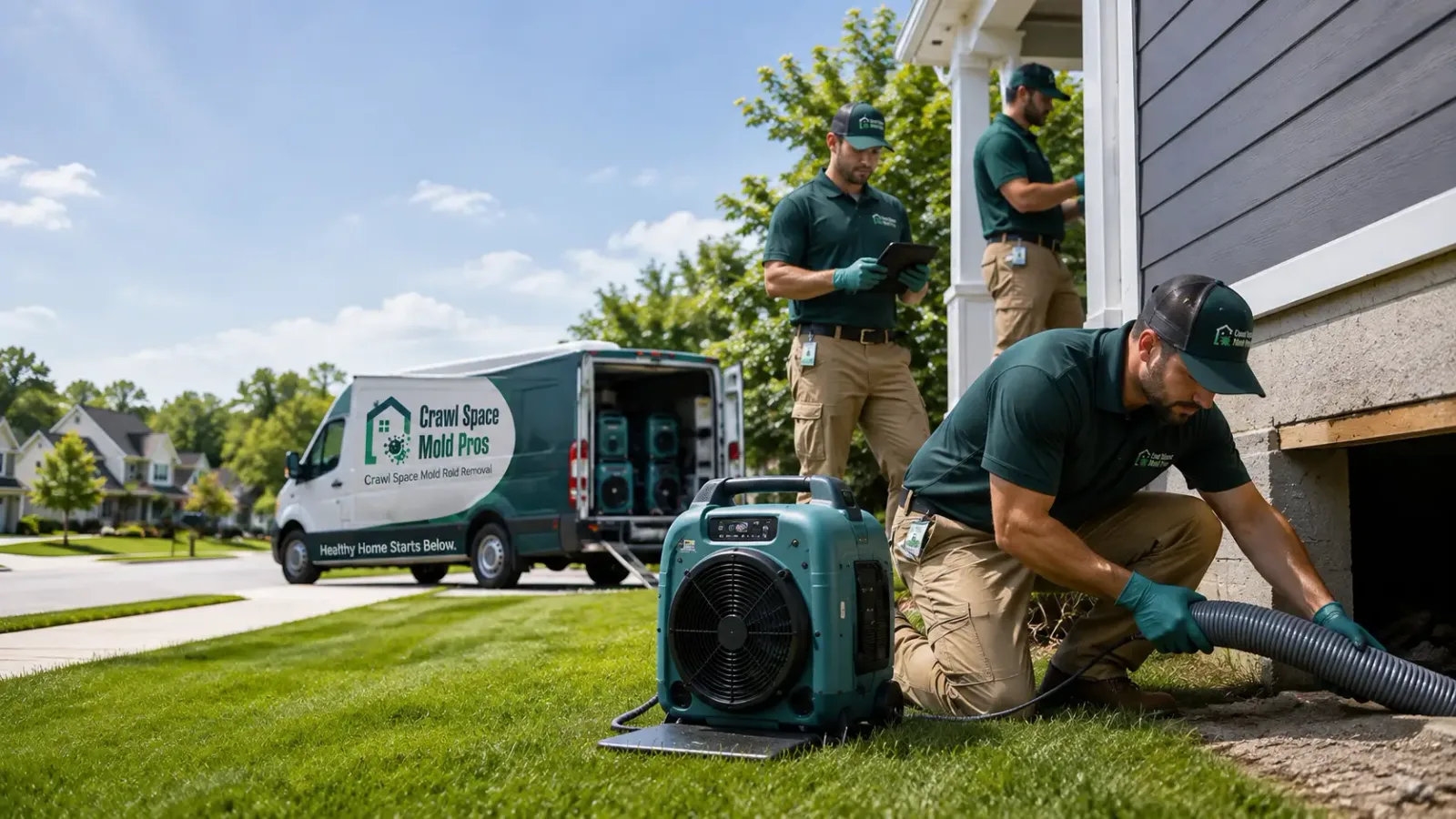 Crawl Space Mold Removal in Hull, IL